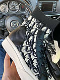 Жіночі кросівки Dior B23 High-Top Black White, чорні кросівки діор б23 хайтоп кеди, фото 6