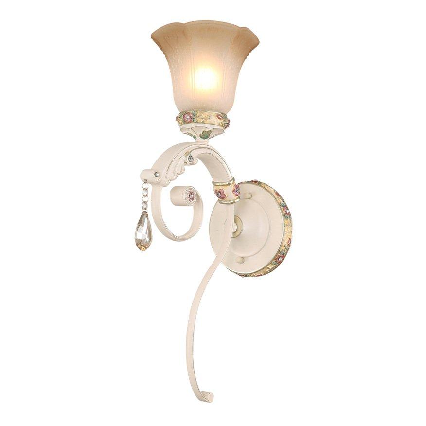 Бра біле з плафоном у формі квітки SLAVIA YA008/1