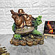 Скарбничка Будда на зеленому драконі 24 см, фото 2