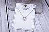 Ланцюжок з підвіскою, колье жіноче, родій, фото 2