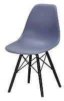 Стул Nik Black синий 57 на черных деревянных ножках, дизайн Charles & Ray Eames DSW