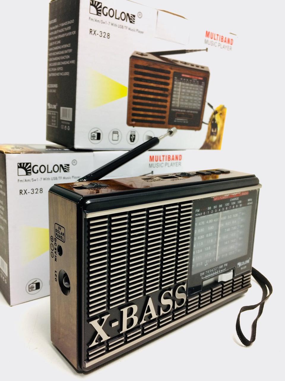 Радіоприймачі ATLANFA від мережі з акум,USB,SD,FM,ліхтарик AT-R783