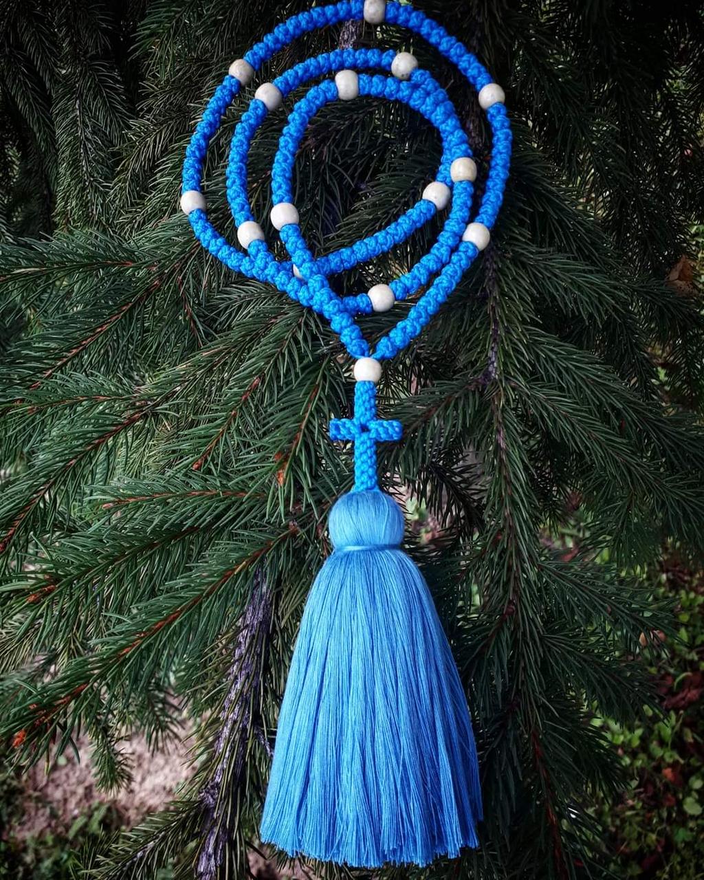 Чотки чернечі з сутажу на 150 вузлів (колір на вибір), фото 1