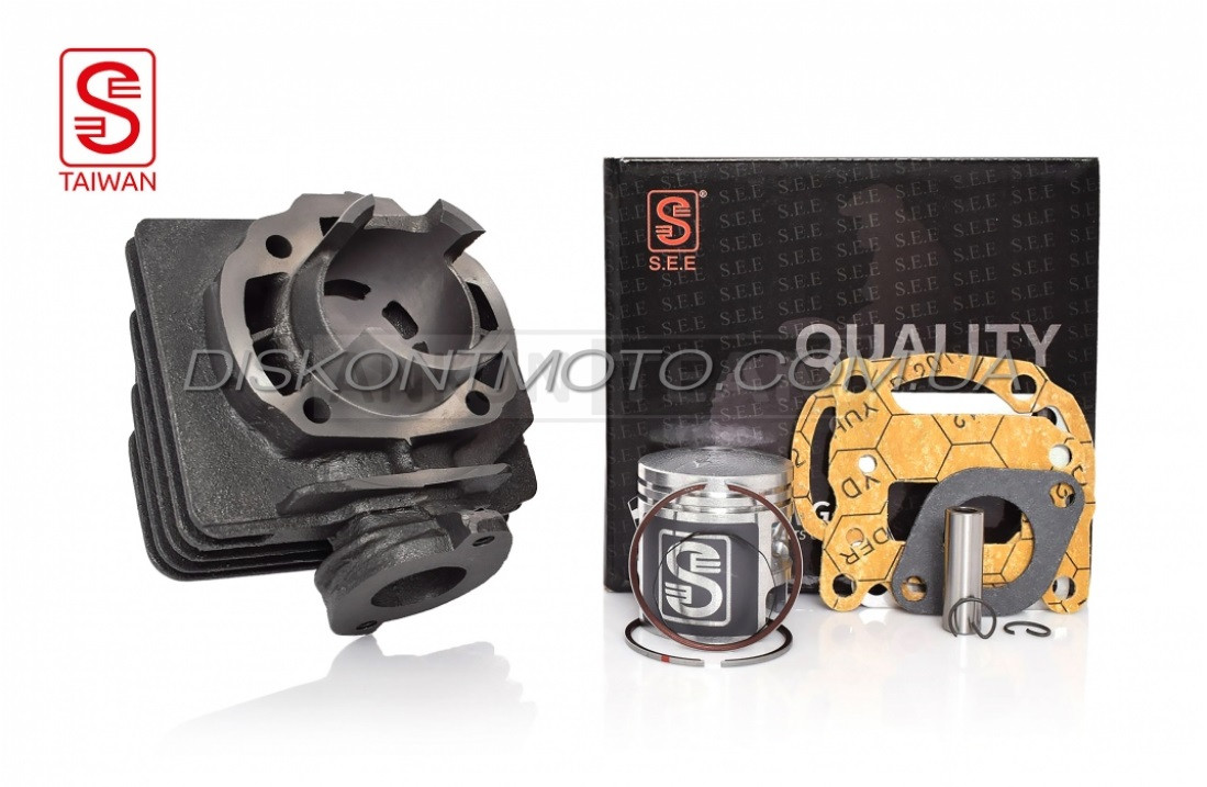 Поршнева циліндр Suzuki AD50 ,SEPIA 50 (41mm, палець 10) тефлон "SEE" (Sheng‑E) ТАЙВАНЬ