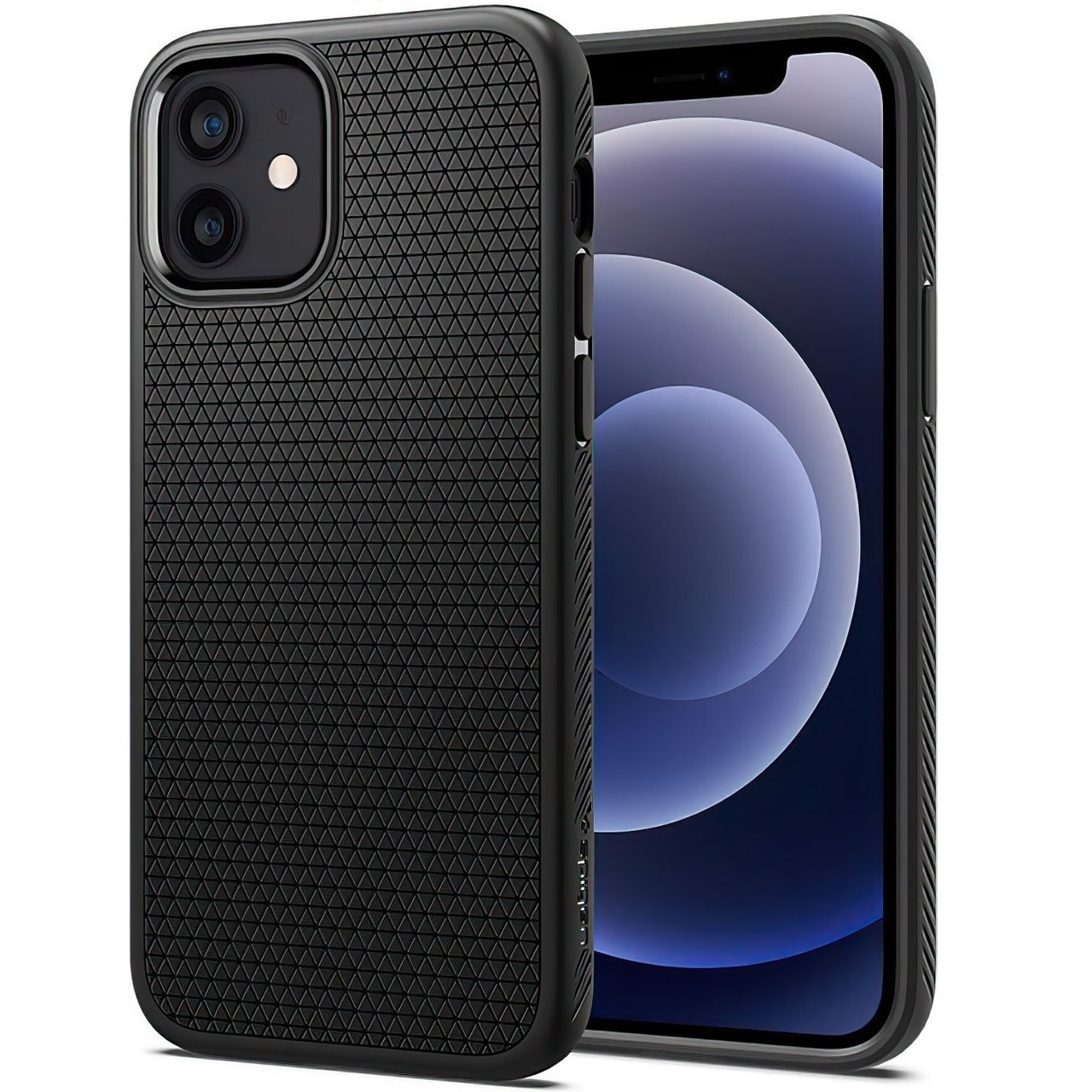 Ударостійкий чохол Spigen Liquid Air для iPhone 12 Mini Black