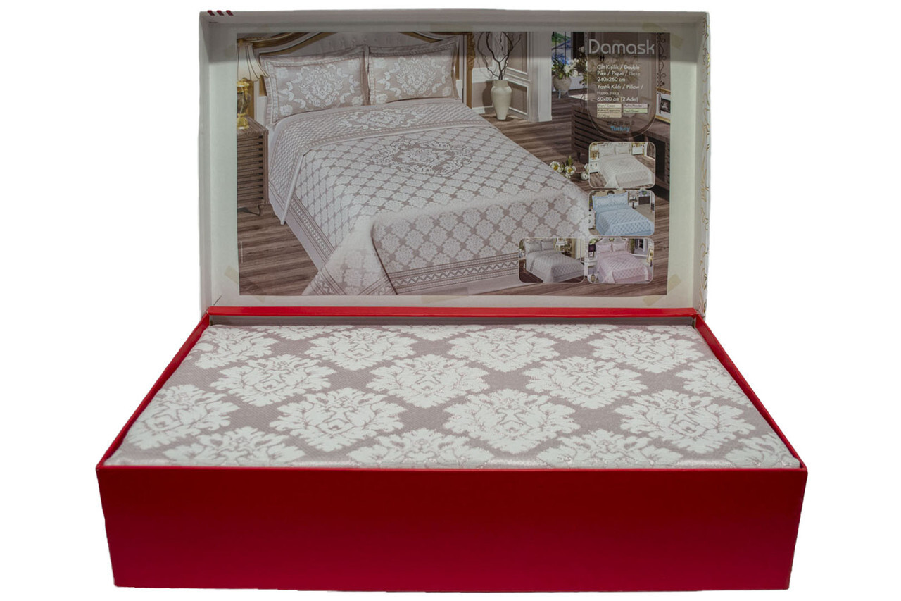 Жакардове покривало Birhome Damask Pudra