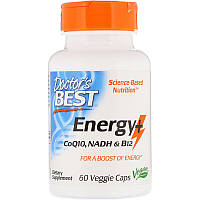 Комплекс для Підтримки Енергії, Energy+ CoQ10, NADH & B12, Doctor's s Best, 60 капсул