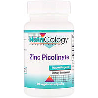 Цинк Picolinate, Zinc Picolinate, Nutricology, 60 капсул вегетаріанських