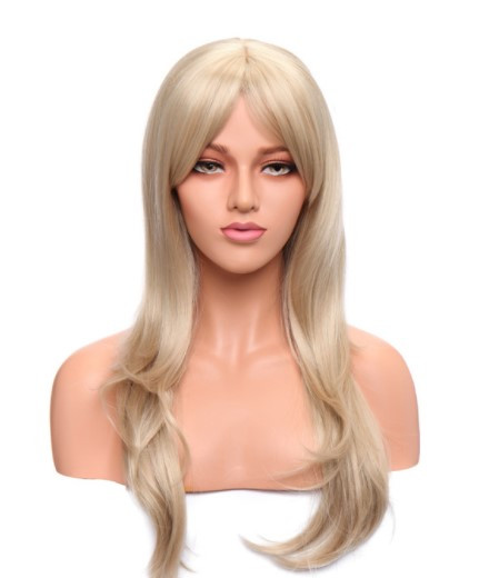 Перука білявки пряма з чубчиком довга, фото 1