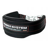 Пояс для обтяжень з ланцюгом Power System PS-3860 Dipping Beast неопреновий Black/Red, фото 3