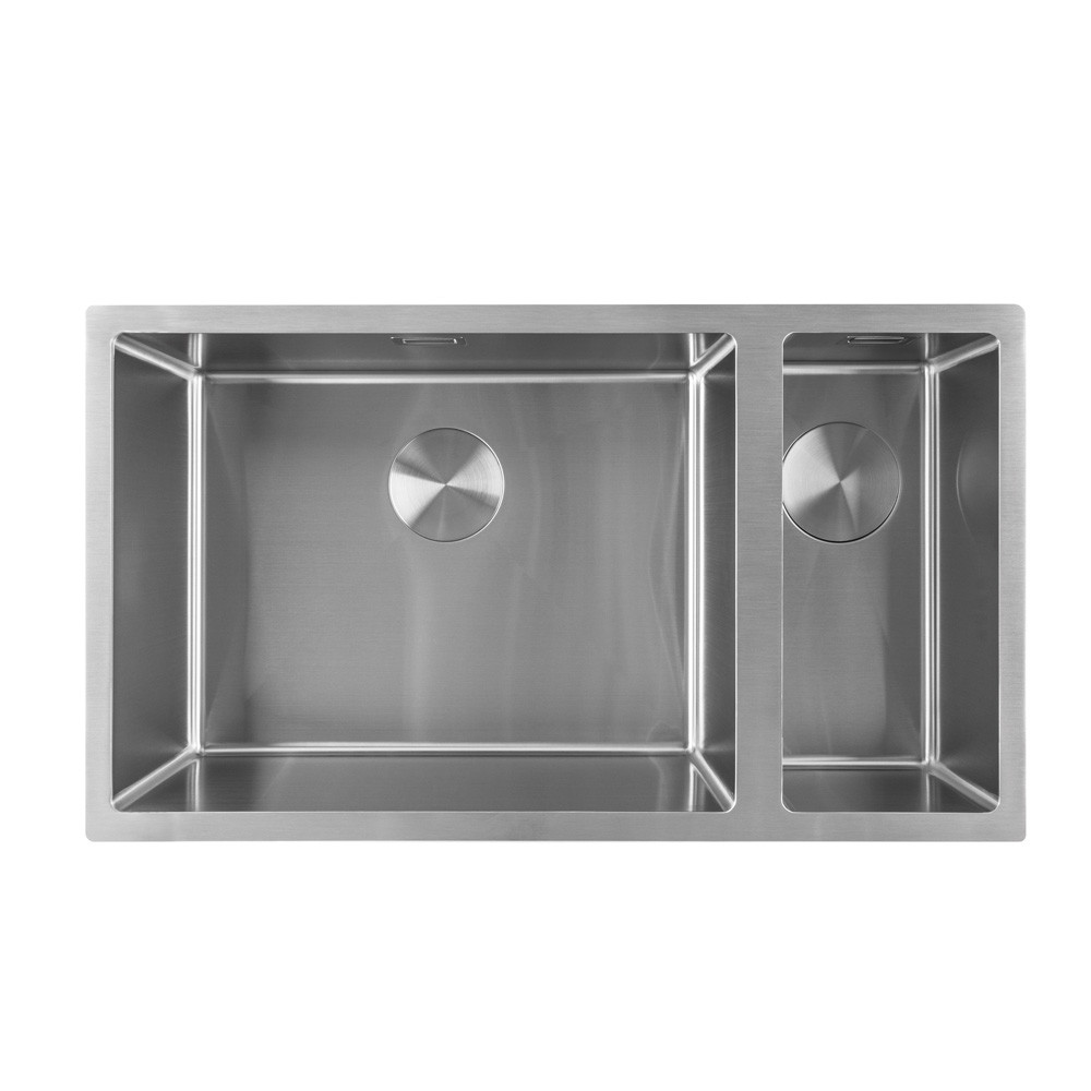 Кухонна мийка Minola FINERO SRZ 79350, нержавіюча сталь 1,2 мм, півторачашева, врізна/під стільницю, фото 1