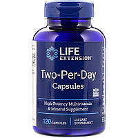 Мультивітаміни Двічі на день, Two-Per-Day, Life Extension, 120 капсул