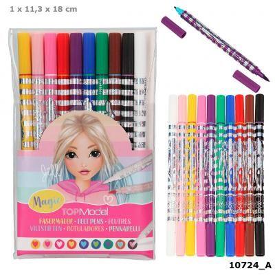 TOP Model Magic ручки з волокон / магічні фломастери Jill (Набір фломастерів пензлів ТОП Модел depesche 10724) TOP Model Magic ручки з волокон / магічні фломастери Jill (Набір фломастерів пензлів ТОП Модел depesche 10724)