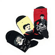 Чоловічі шкарпетки без шва з яскравим малюнком, фото 2