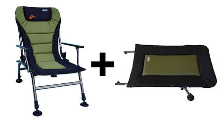 Крісло коропове Novator SR-2 Comfort + підставка Novator POD-1 Comfort, фото 1