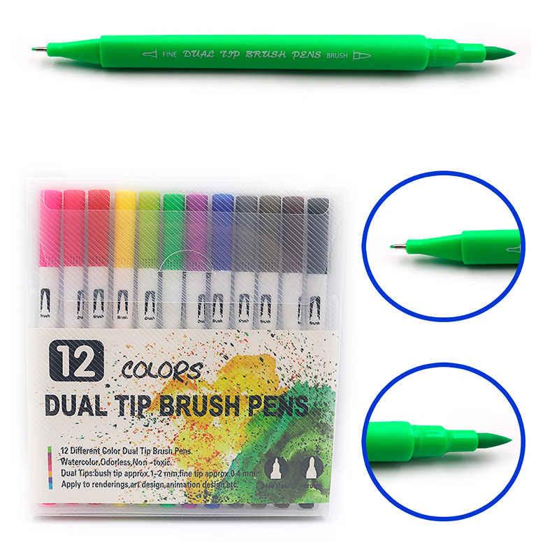 Скетч маркери SketchMarker Josef Otten двосторонні для паперу набір 12 шт тонкі 0,4 мм 9776-12, фото 1