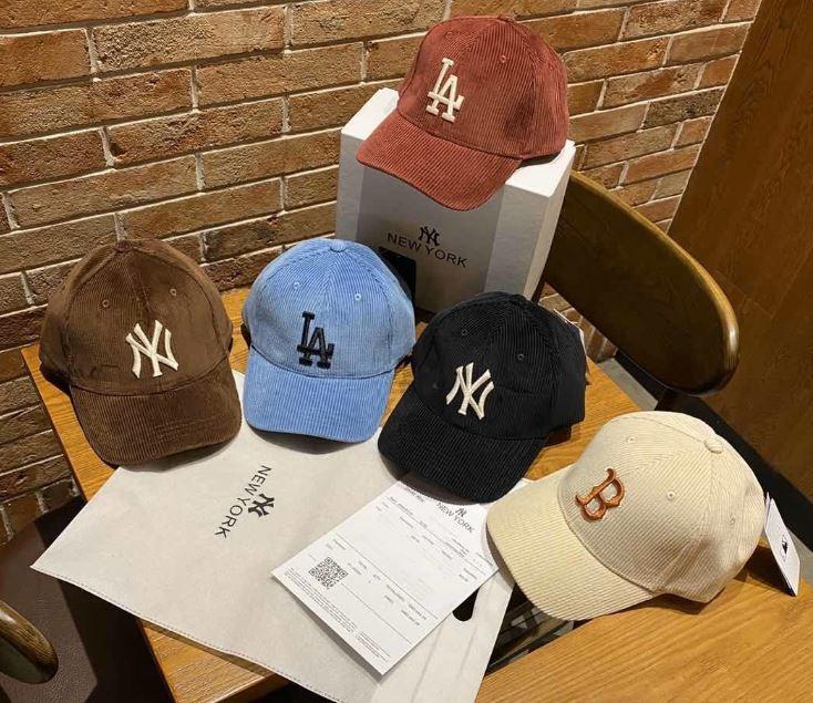 Вельветовые кепки бейсболки NEW YORK YANKEES и Los Angeles оригинал - фото 1 - id-p1348259713