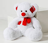 М'яка іграшка ведмедик Веселун 100см, білий або сірий, фото 2