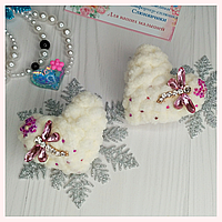 Плюшеві серця на гумках