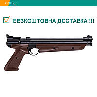 Пневматичний пістолет Crosman American Classic P1377BR коричневий мультикомпресійний 183 м/с