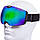 Маска-окуляри гірськолижні подвійні лінзи, антифог SPOSUNE HX036 синій, фото 10