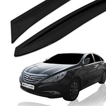 Дефлектори вікон (вітровики) Hyundai Sonata YF 2010-2014 (Autoclover A117)
