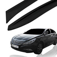 Дефлектори вікон (вітровики) Hyundai Sonata YF 2010-2014 (Autoclover A117)