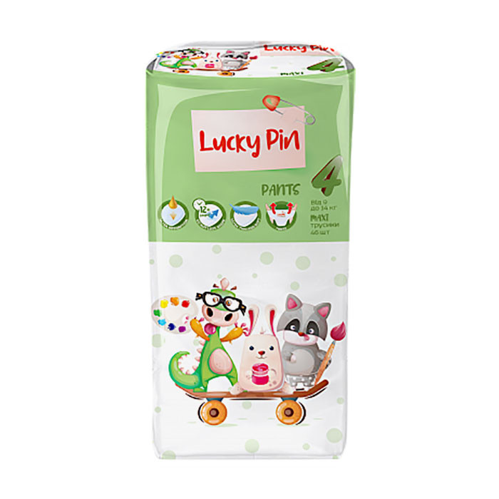 Підгузки-трусики Lucky Pin Розмір 4 (9-14) 46 шт