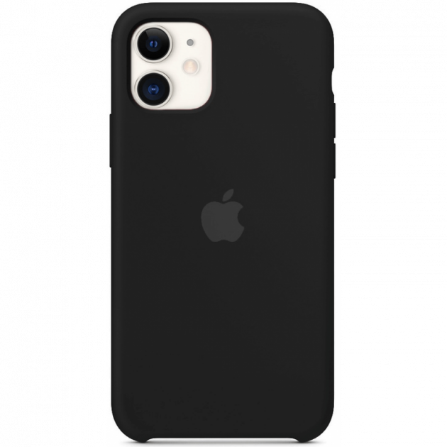 Чохол Silicone case для IPhone 12 Black чорний