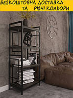 Стелаж Квадро 4 полиці. Різні кольори та розміри
