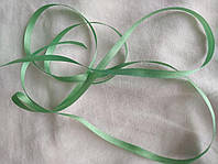 Тончайшая лента из натурального шелка, цвет зеленый. №S627. Ширина 4 мм.