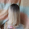Парик длинный из термоволокна омбре блонд с корнями 5048 t- 613YS4, фото 6