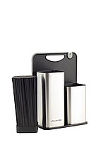 Набір Підставка для ножів + приладдя + дошка Kamille KM-7610, фото 3