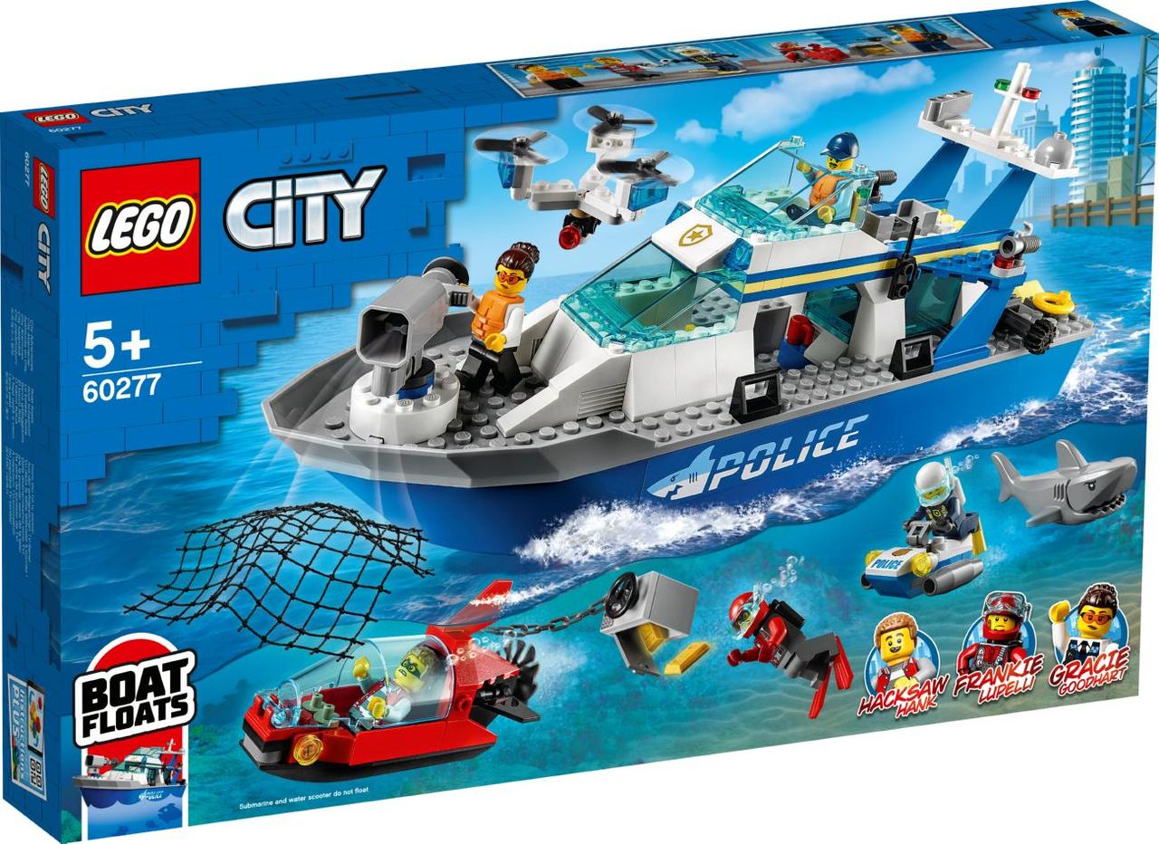 Lego City Катер поліцейського патруля Лего Сіті 60277
