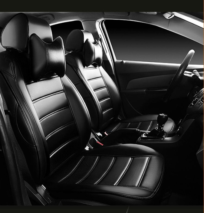 Чохли рено меган 3 (Renault Megane 3) модельні MAX-L з екошкіри Чорний, фото 1