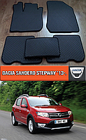 ЄВА килимки Дача Сандеро Степвей 2013-н. в. EVA килими на Dacia Sandero Stepway