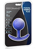 Анальний затор PERFORMANCE WEARABLE VIBRA PLUG INDIGO, фото 9