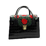 Сумка шкіряна "Троянди" Silver Taurus 7315 ручної роботи., фото 2