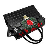 Сумка шкіряна "Троянди" Silver Taurus 7315 ручної роботи., фото 4