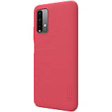 Захисний чохол Nillkin для Xiaomi Redmi 9T / Redmi Note 9 4G (Super Frosted Shield) Red Червоний, фото 4