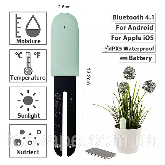 Анализатор почвы Xiaomi Smart Flower Monitor - фото 2 - id-p1348381154