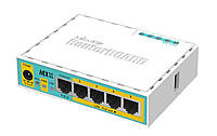 Маршрутизатор MikroTik "hEX PoE lite" (650MHz CPU, 64MB RAM, 5xLAN)