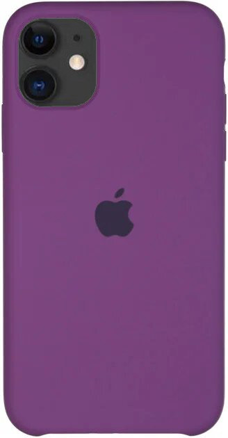 Чохол Silicone case для IPhone 12 Purple фіолетовий