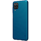 Захисний чохол Nillkin для Samsung Galaxy A12 / M12 (Super Frosted Shield) Blue Синій, фото 4