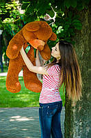 М'який плюшевий ведмедик плюшевий мішка Раф 100 см коричневий, подарунок для дівчини на день народження, фото 5