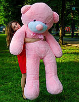 Великий плюшевий ведмедик плюшевий мішка 2 метри, рожевий м'який ведмедик, подарунок для дівчини, фото 3