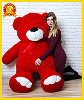 Великі плюшеві ведмедики 200 см Червоний, Ведмедики 2 метри, подарунок для дівчини на день народження, фото 2