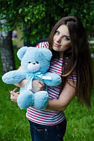 Плюшевий ведмедик плюшевий мішка Рафаель 50 см Блакитний, фото 4