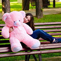 Рожевий плюшевий ведмедик плюшевий мішка Томмі 100 см найкращий подарунок, М'яка плюшева іграшка, фото 5
