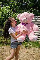 Рожевий плюшевий ведмедик плюшевий мішка Томмі 100 см найкращий подарунок, М'яка плюшева іграшка, фото 6